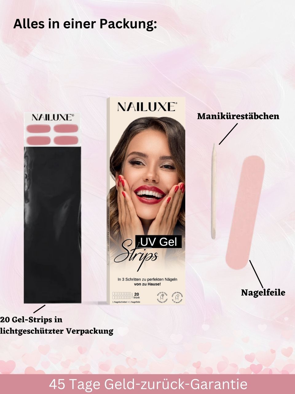 Valentine SALE Starter Set / UV Gel Strips