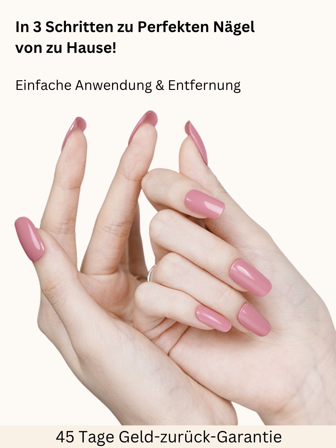NAILUXE UV Gel Strips, in 3 Schritten zu perfekten Naegeln von zu Hause, einfache Anwendung und Entfernung