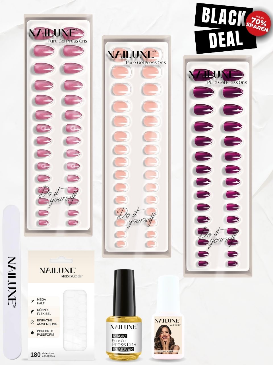 Weihnachts Starter Set / Pure Gel Press Ons