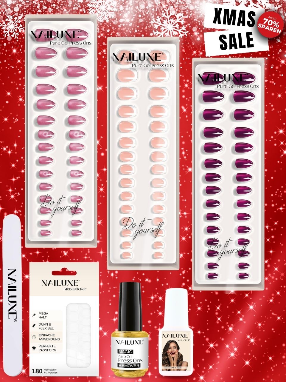 XMAS Sale Starter Set / Pure Gel Press Ons