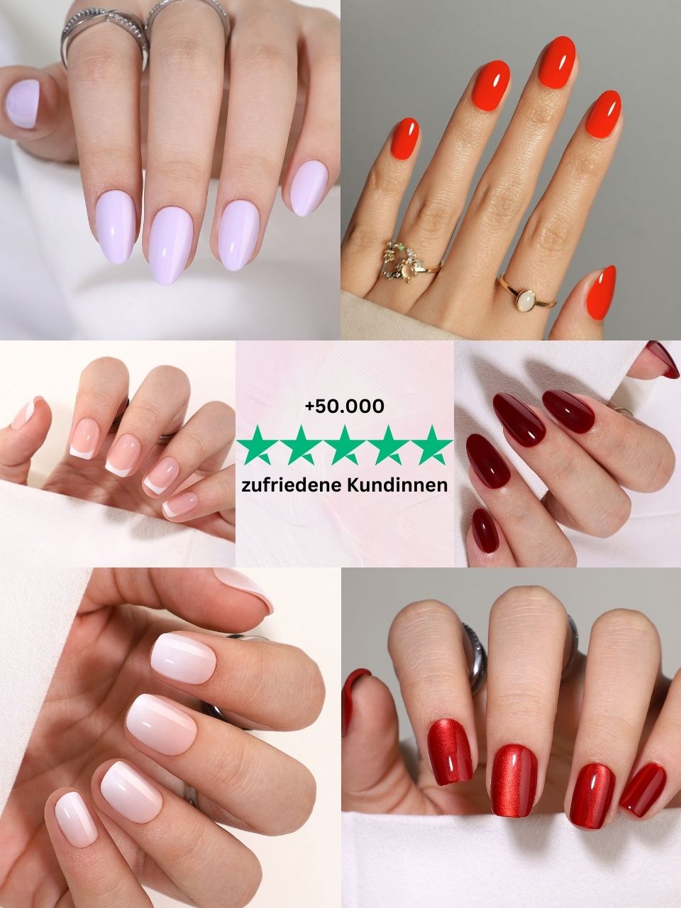 Valentine SALE All in One Set mit Entfernungs-Set und Versieglungs-Set / Pure Gel Press Ons