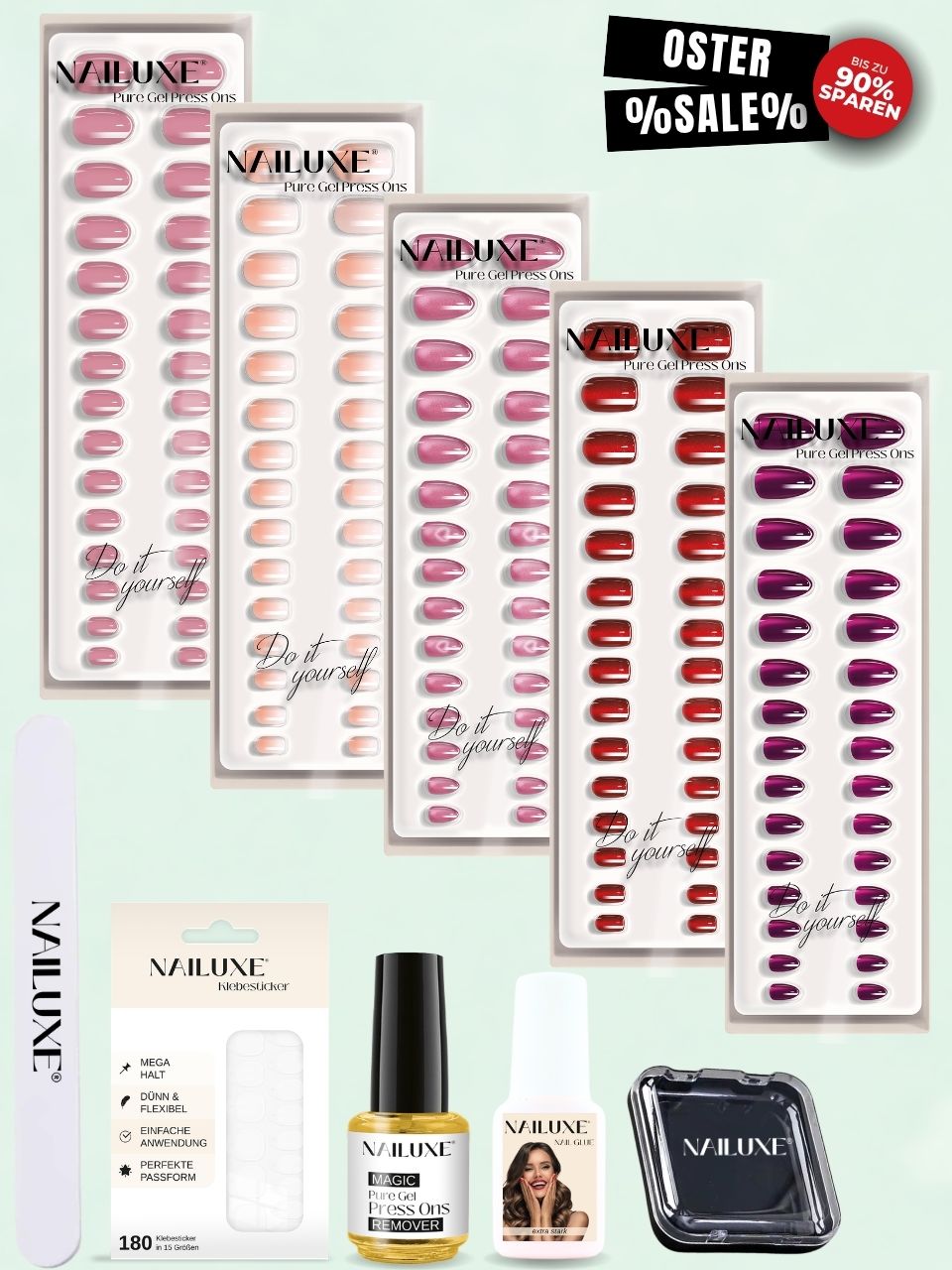 OSTER SALE Bestseller Set / Pure Gel Press Ons