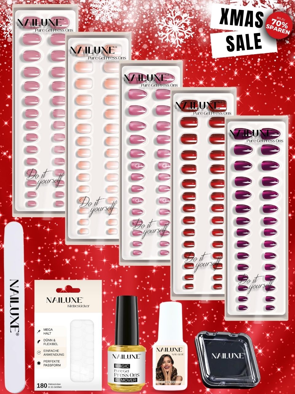 XMAS Sale Bestseller Set / Pure Gel Press Ons