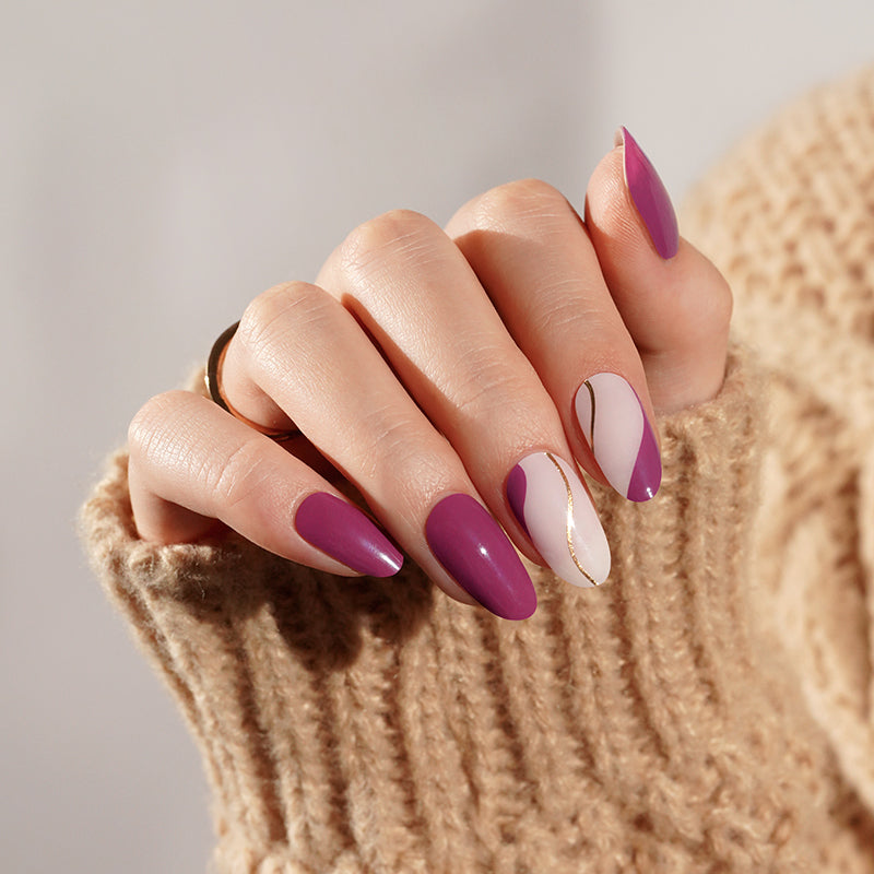 ROSY SWIRL - UV GEL STRIPS