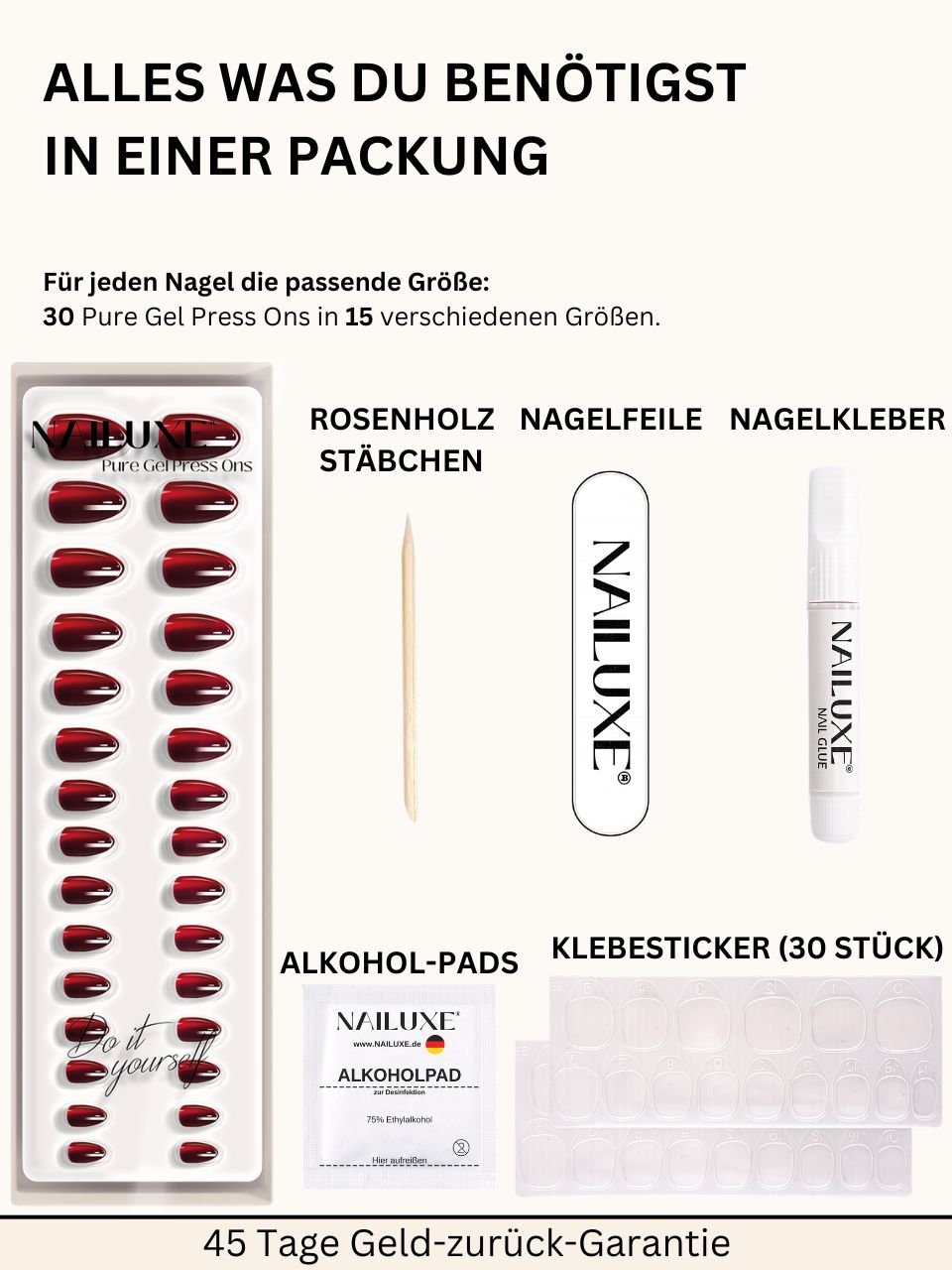 Probier Set / Pure Gel Press Ons