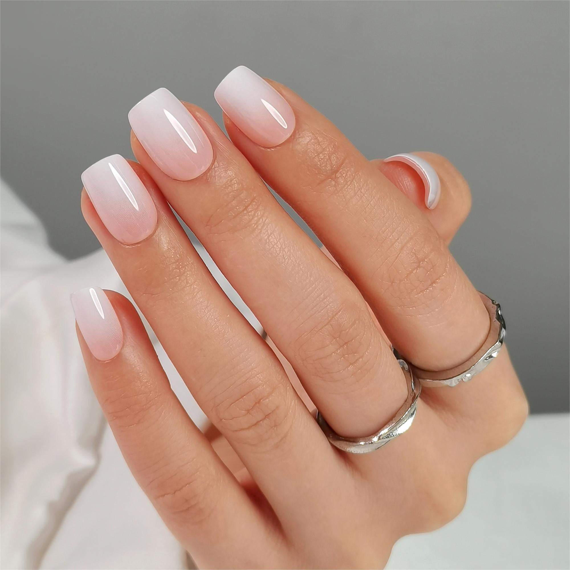 Baby Boomer - Short Square - Pure Gel Press On