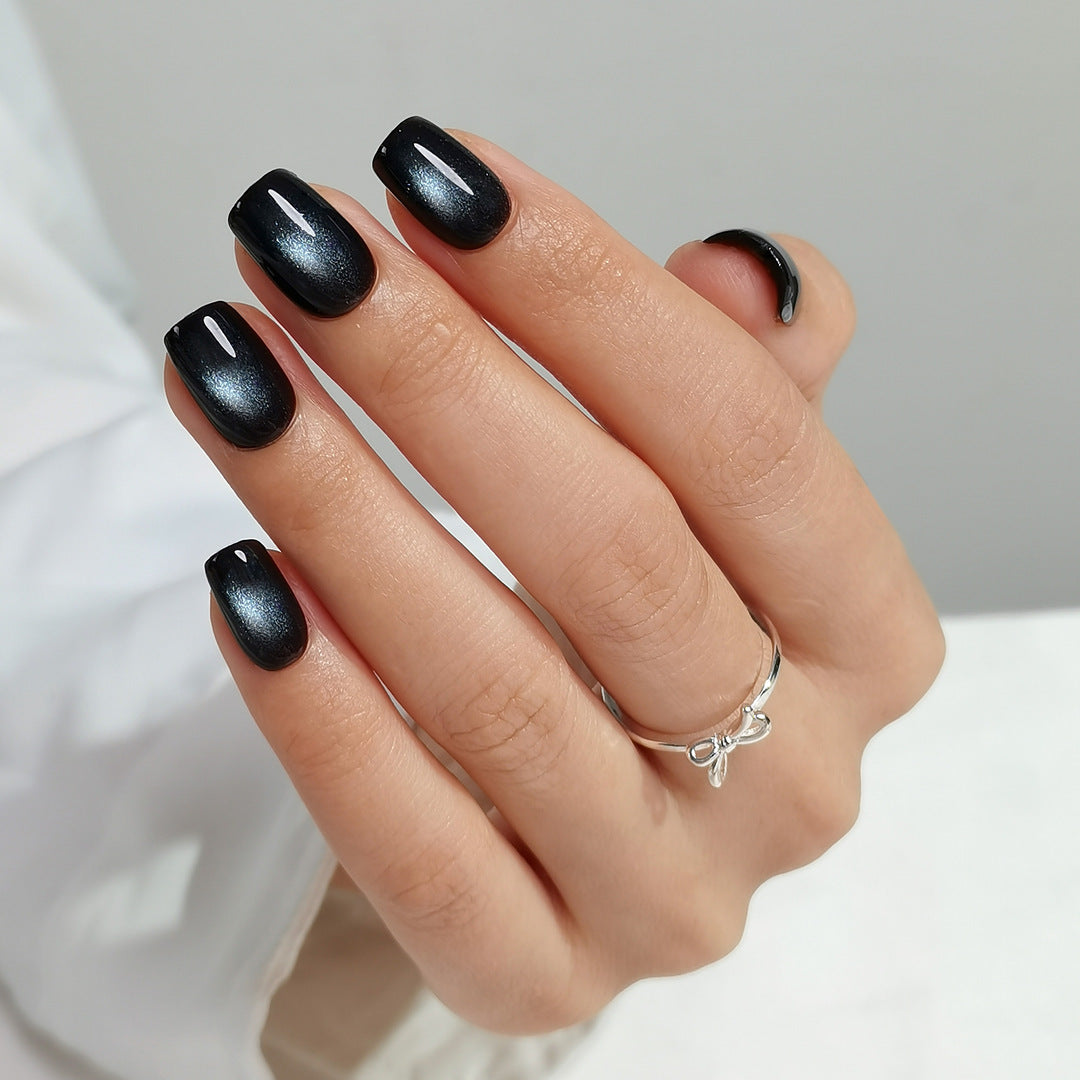 Dark Glamour - Short Square - Pure Gel Press On