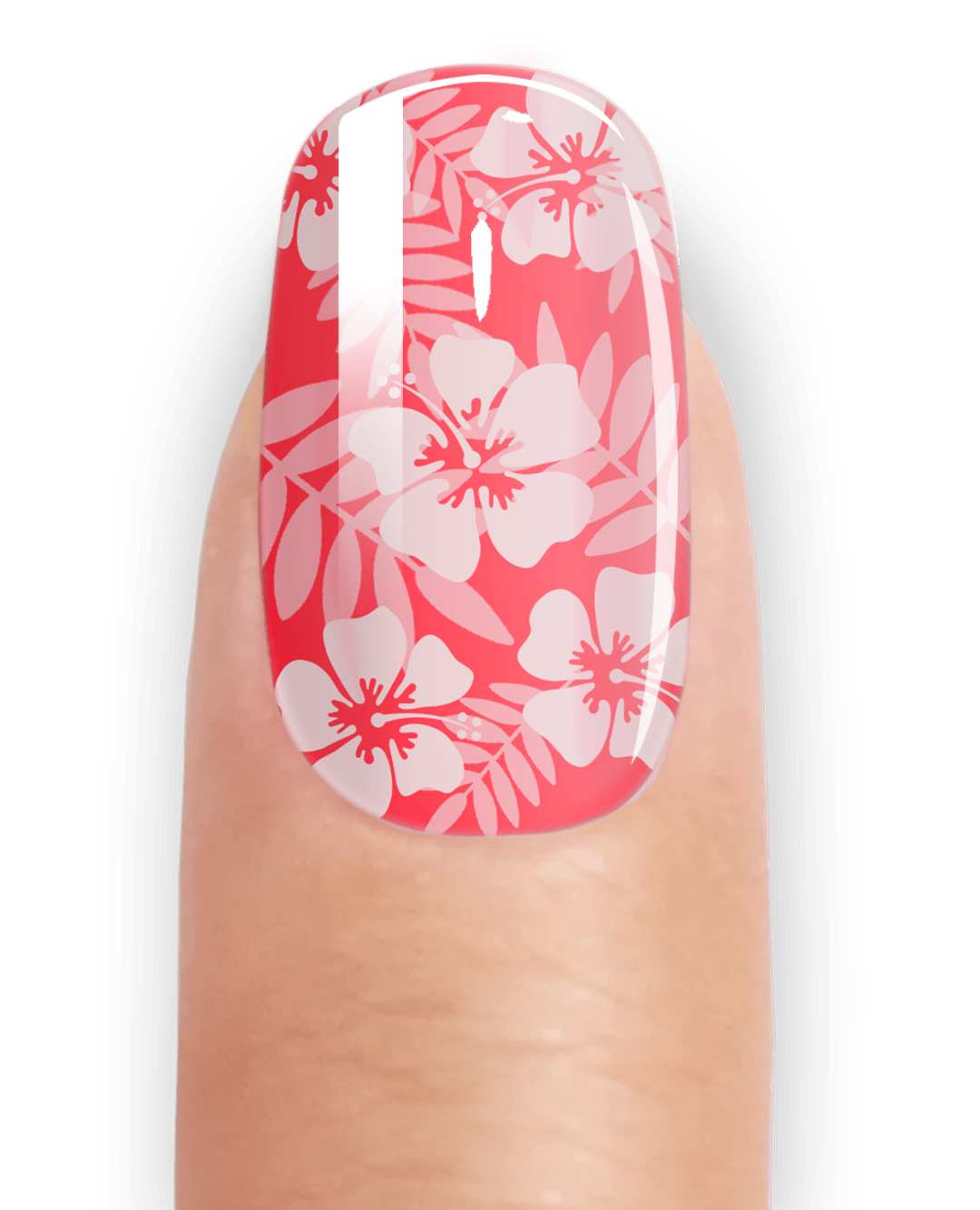 WHITE FLOWERS - UV GEL STRIPS