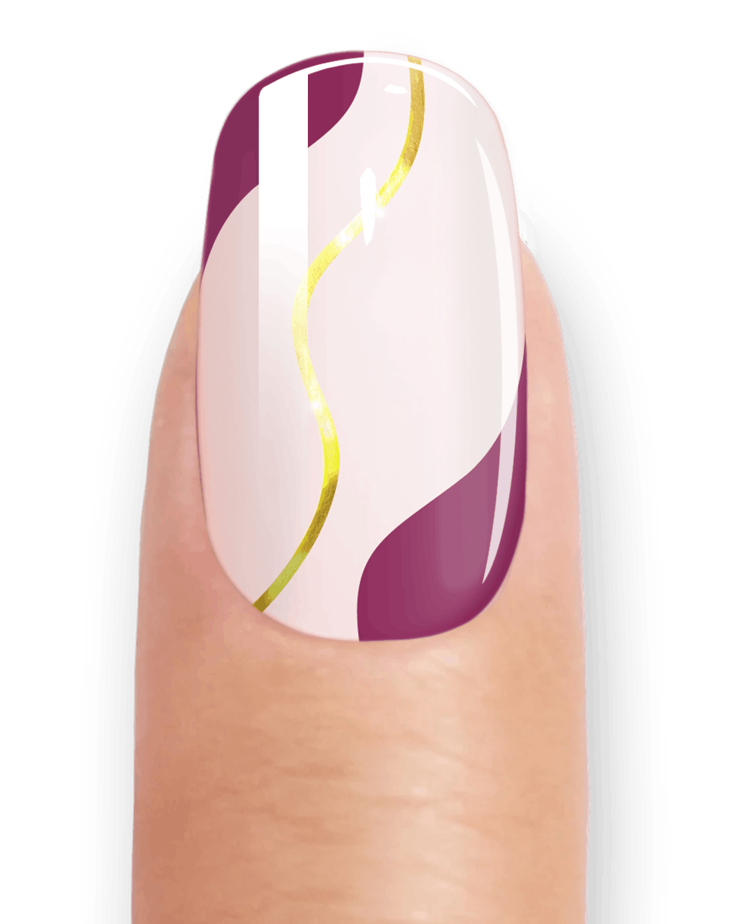 ROSY SWIRL - UV GEL STRIPS