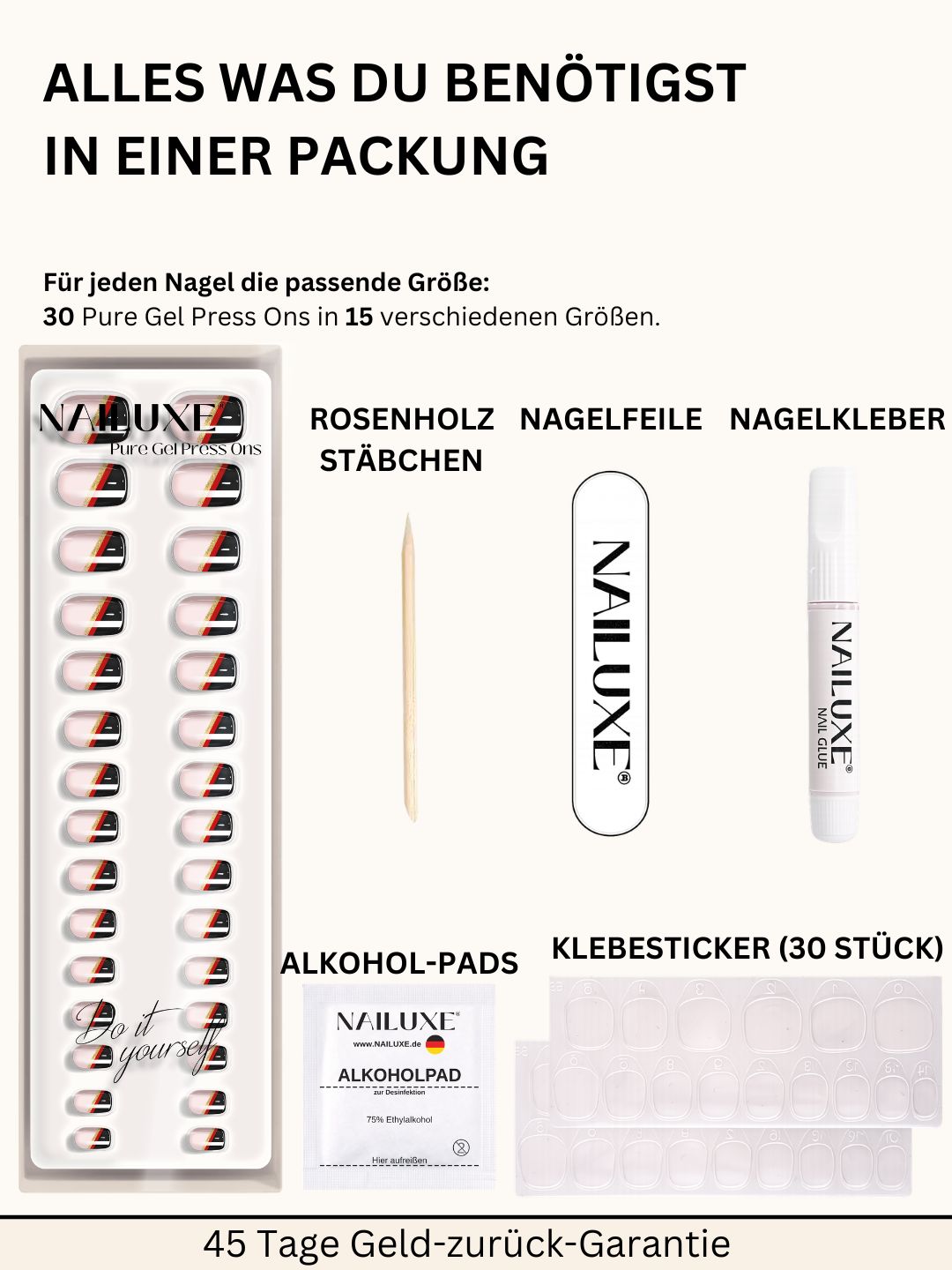 Weltmeister Set / Pure Gel Press Ons