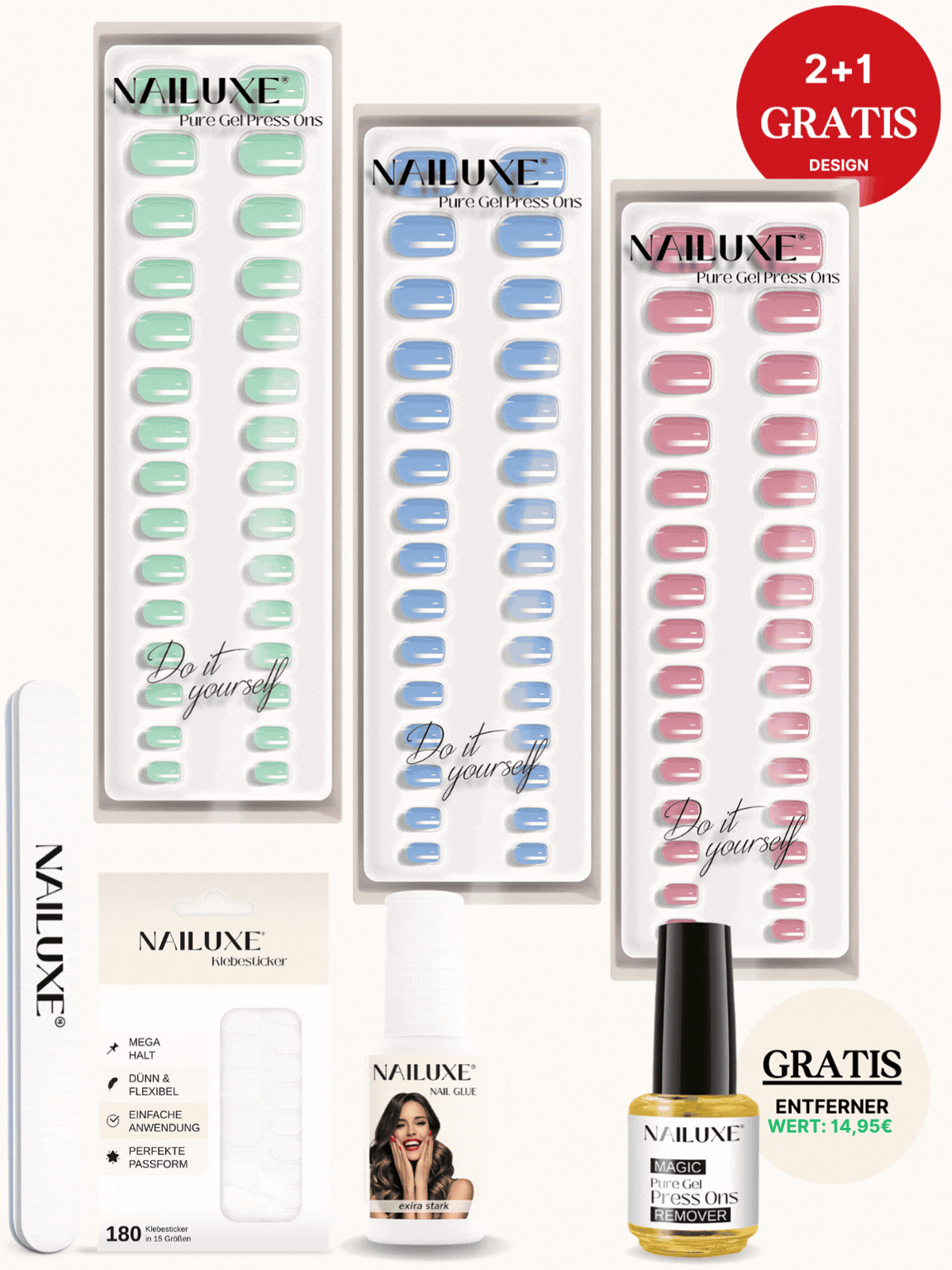 Frühlings Starter Set / Pure Gel Press Ons