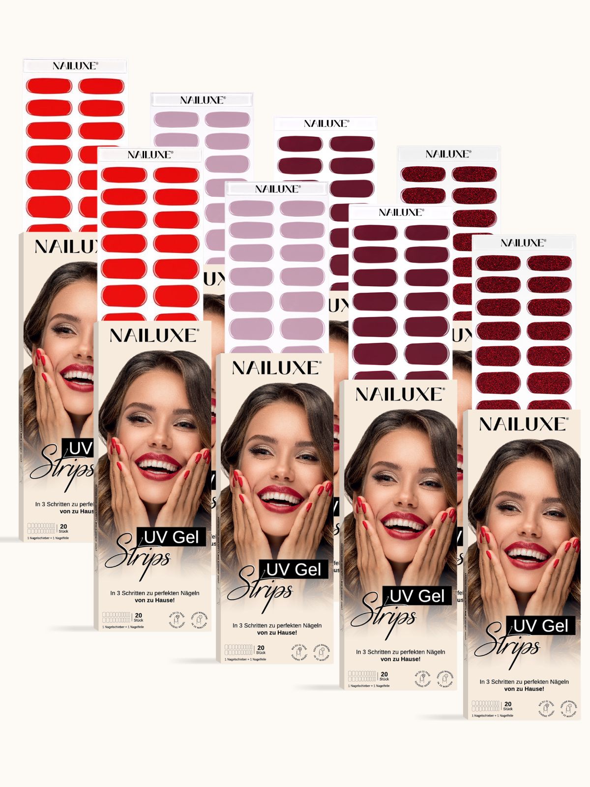8er Set / UV Gel Strips