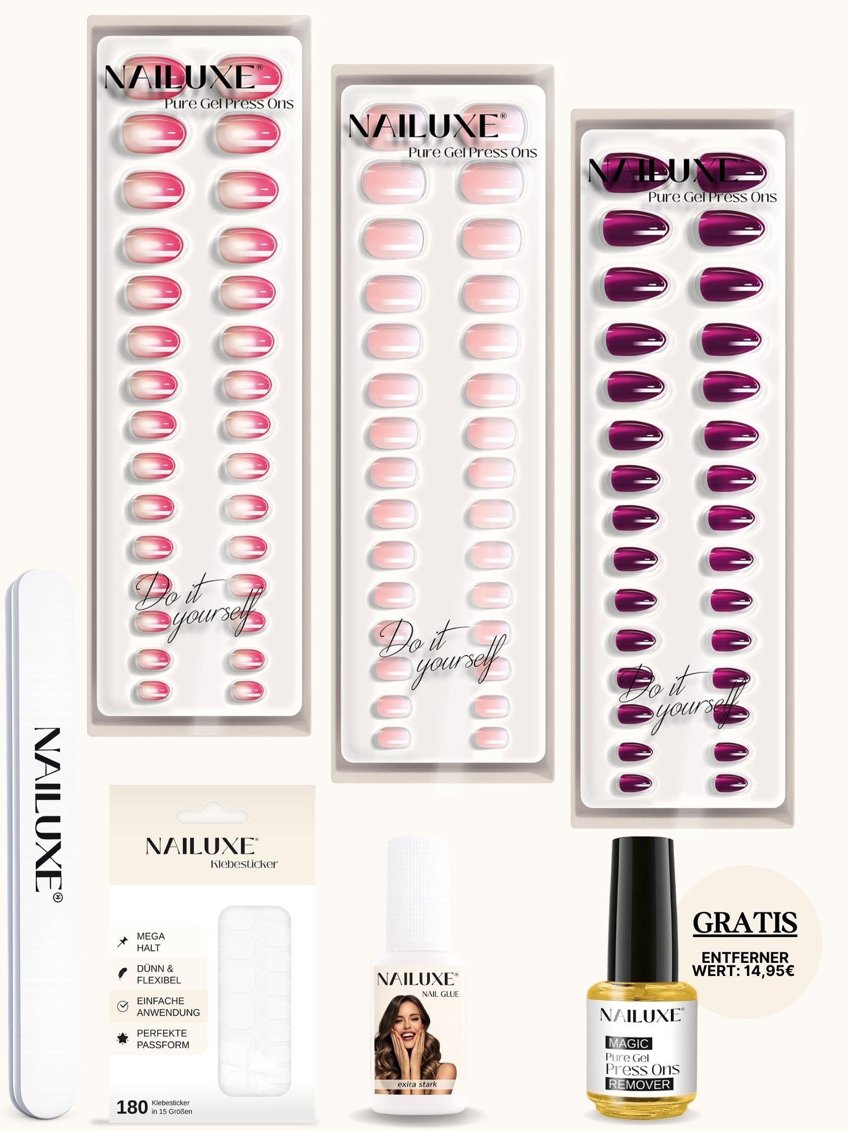 SPRING SALE Starter Set / Pure Gel Press Ons