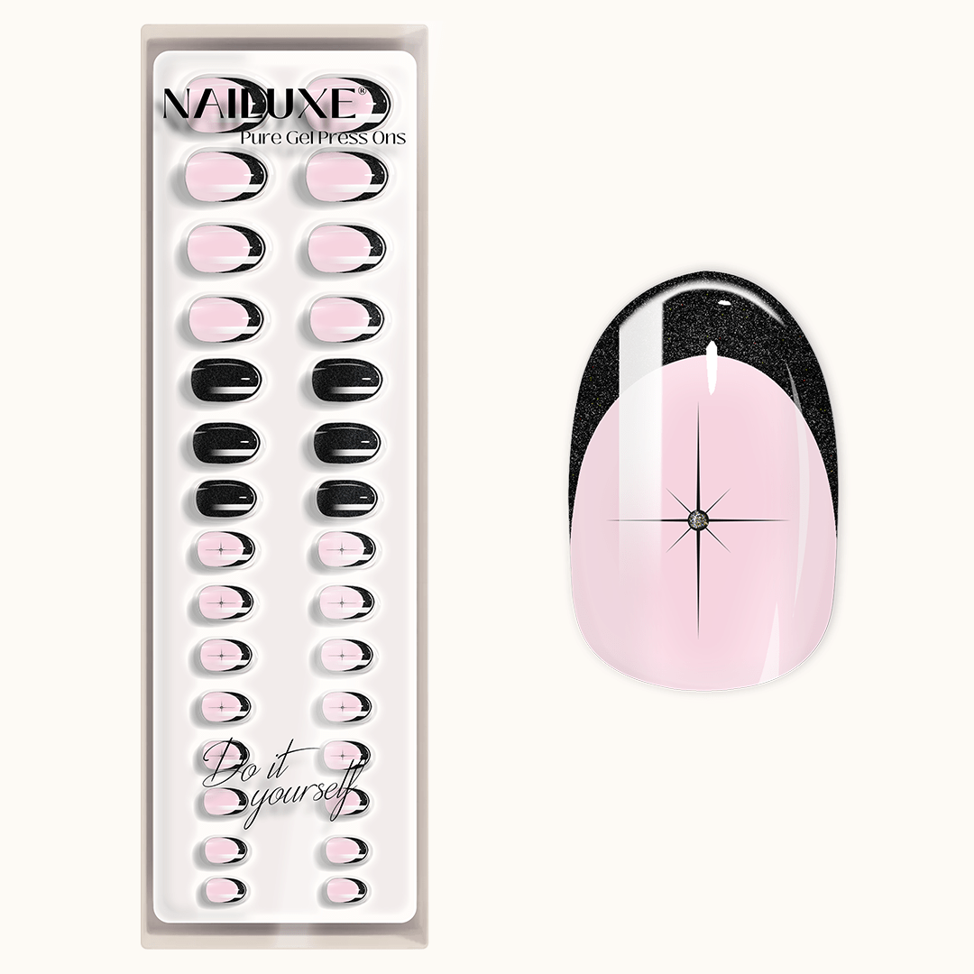 Starlight Shadow - Medium Round - Pure Gel Press On