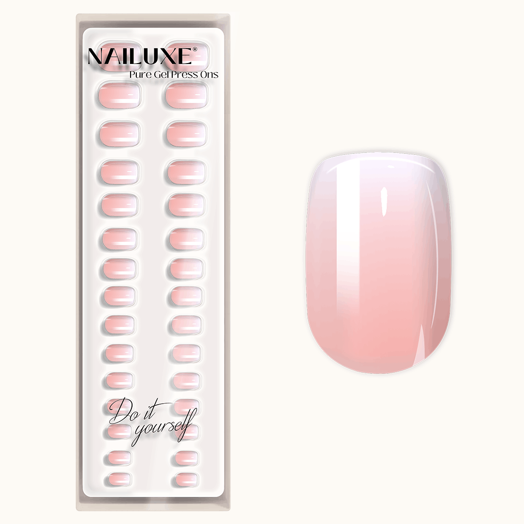 Baby Boomer - Short Square - Pure Gel Press On