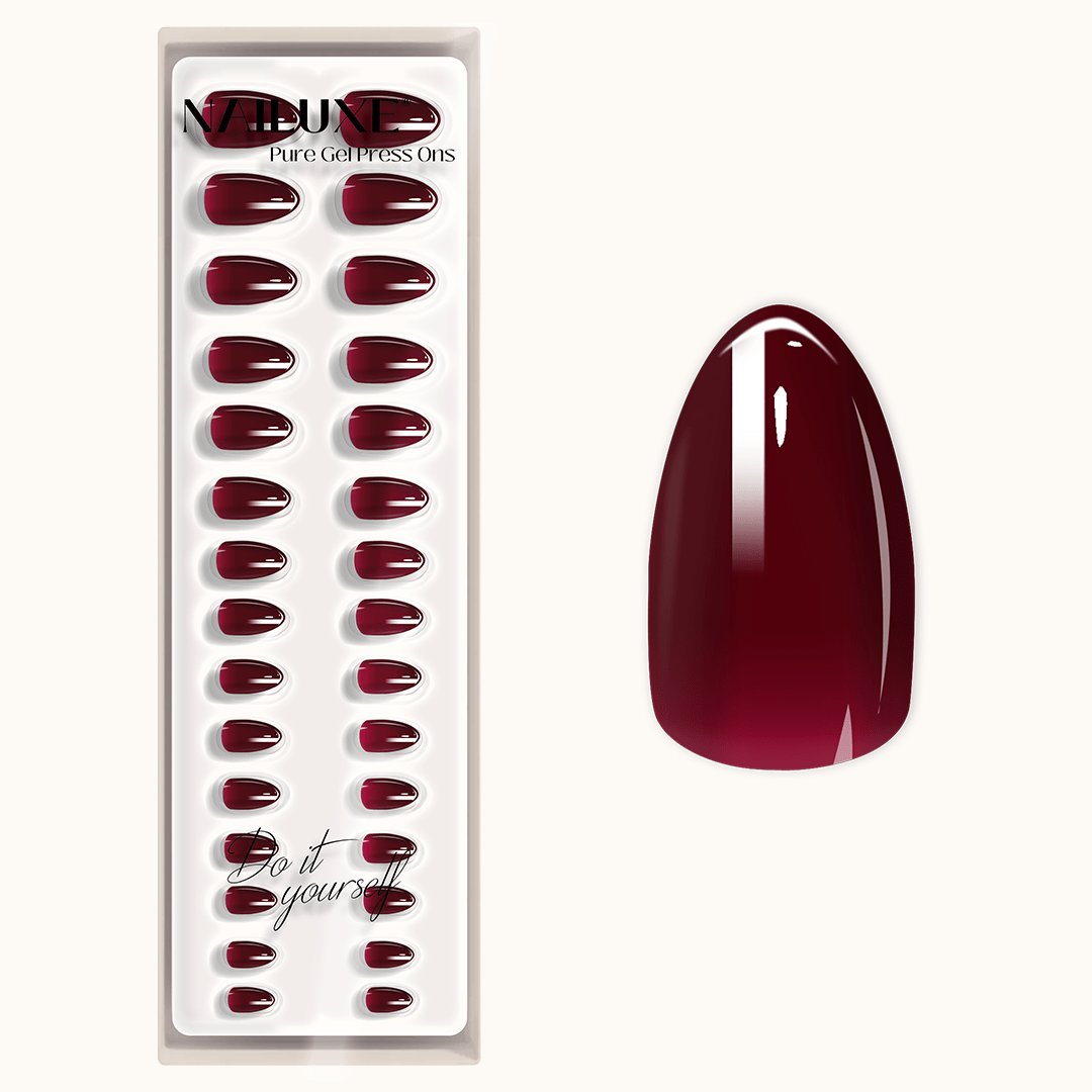 Vino Rough - Short Almond - Pure Gel Press On