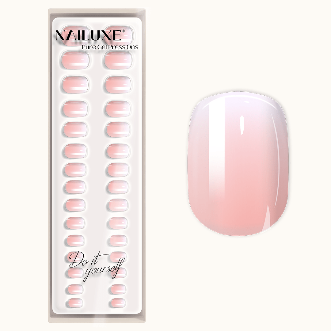 Baby Boomer Light - Short Round - Pure Gel Press On