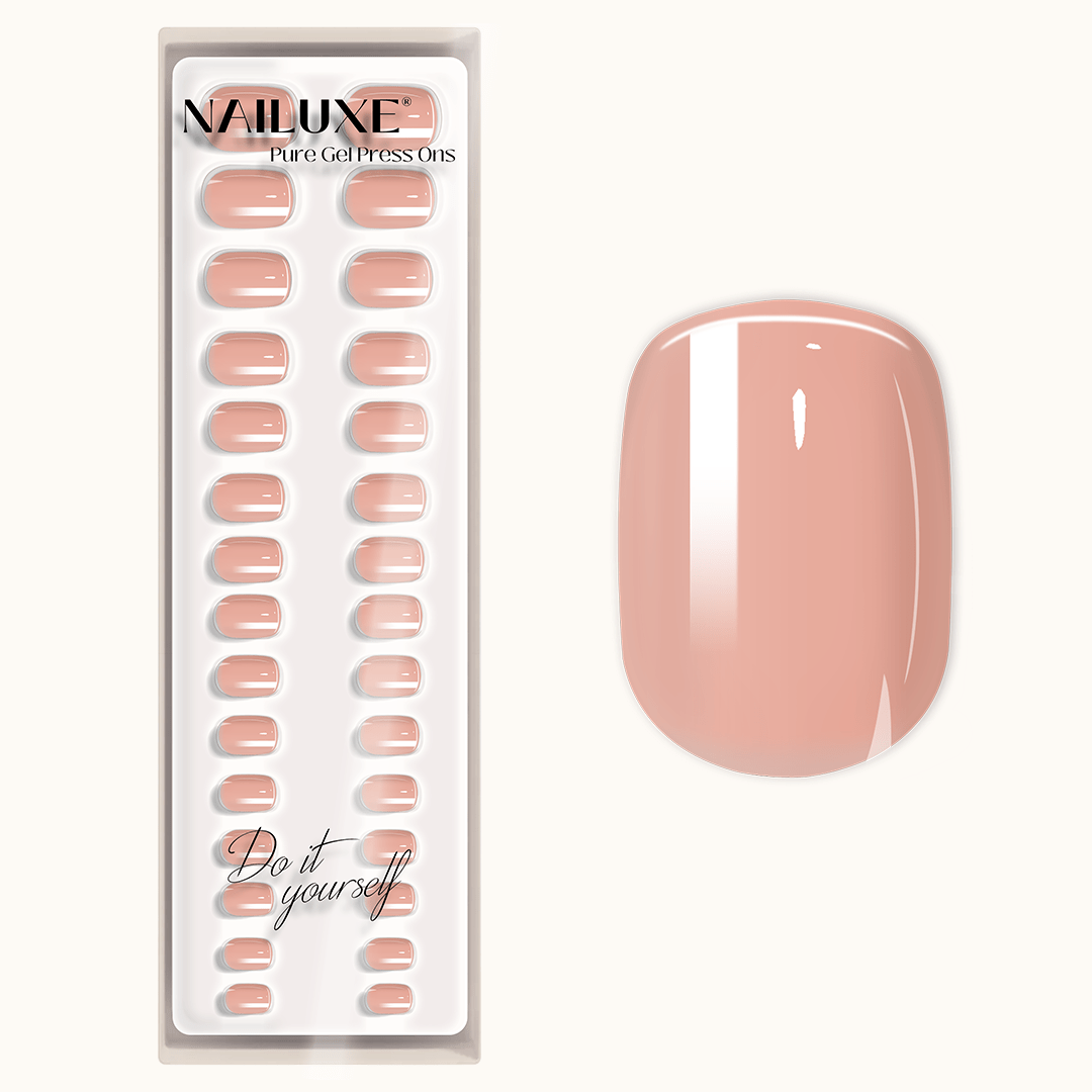 Rosy Dream - Short Round - Pure Gel Press On