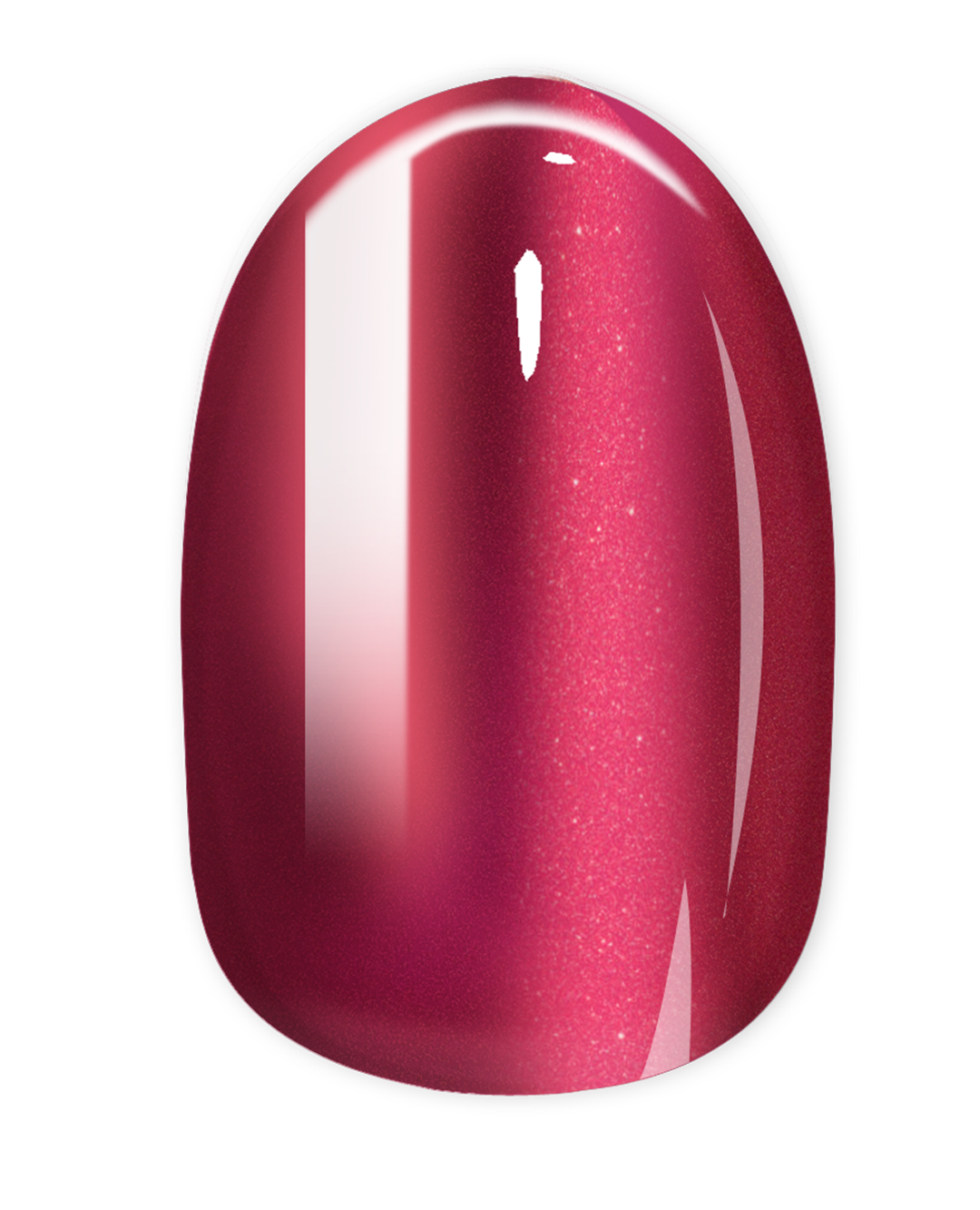 Cat Eye Ruby - Medium Round - Pure Gel Press On