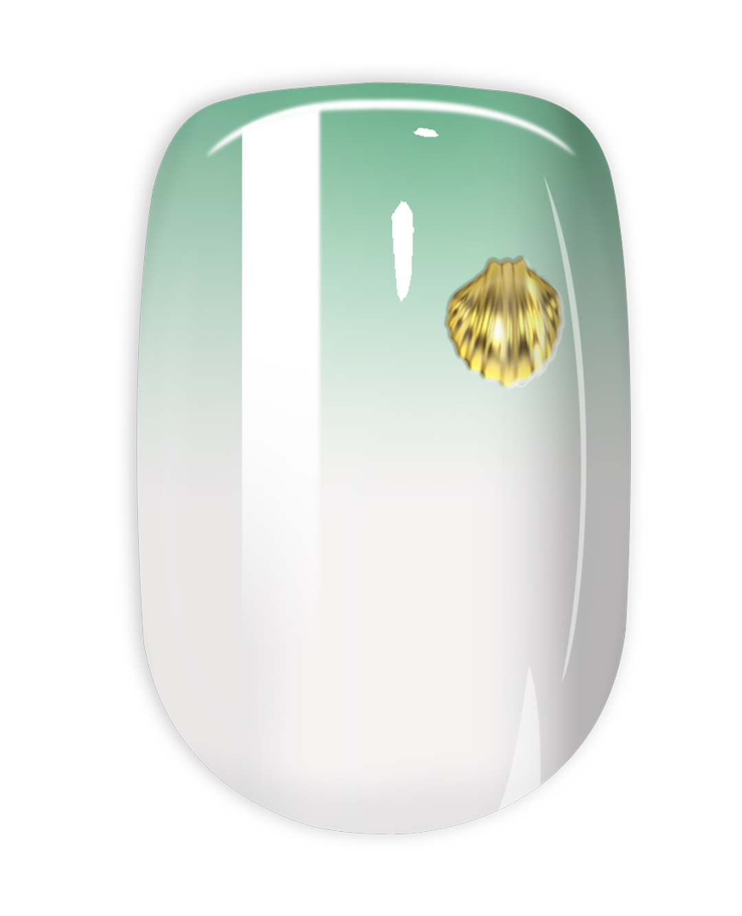 Short Square SEASHELL MINT