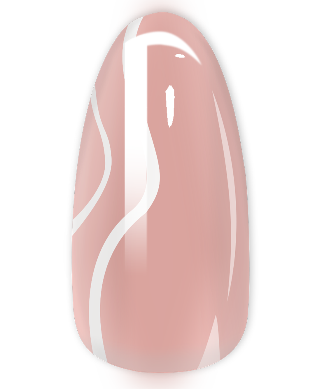 Medium Almond FRENCH WHITE LINE