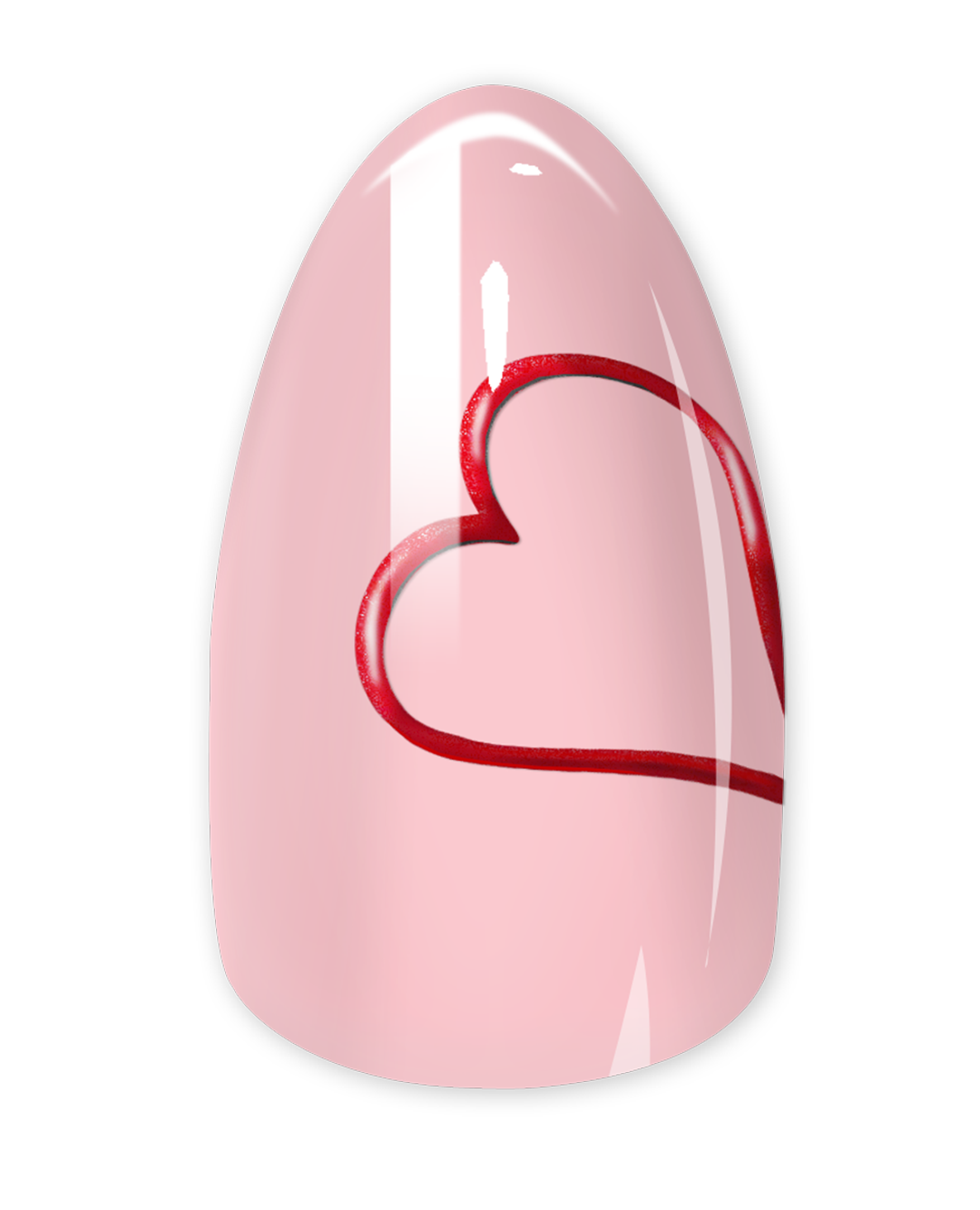 Short Almond RED LOVE