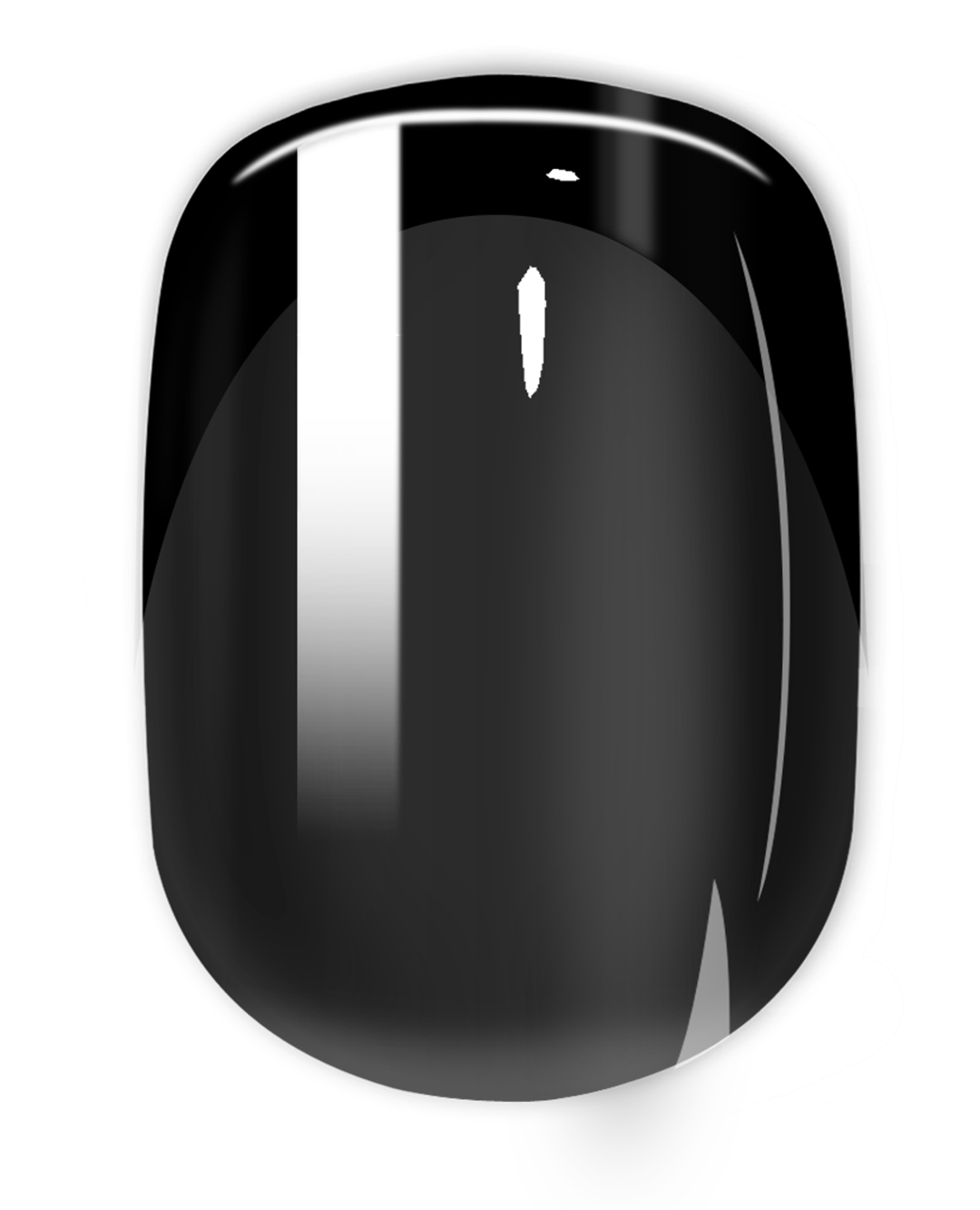 French Black Matt - Short Round - Pure Gel Press On