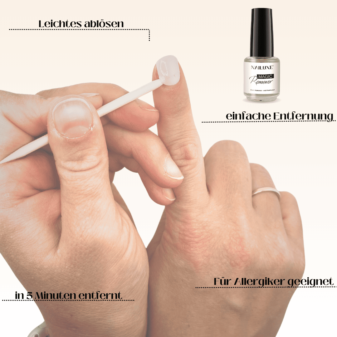 UV/LED Gelnägel Entferner – 15 Ml, Entfernt Alle Arten Von Gel-, Acryl- & Nagellack In 5 Minuten, Schonend Ohne Nagelschäden, Inkl. Pinsel Für Einfache Anwendung