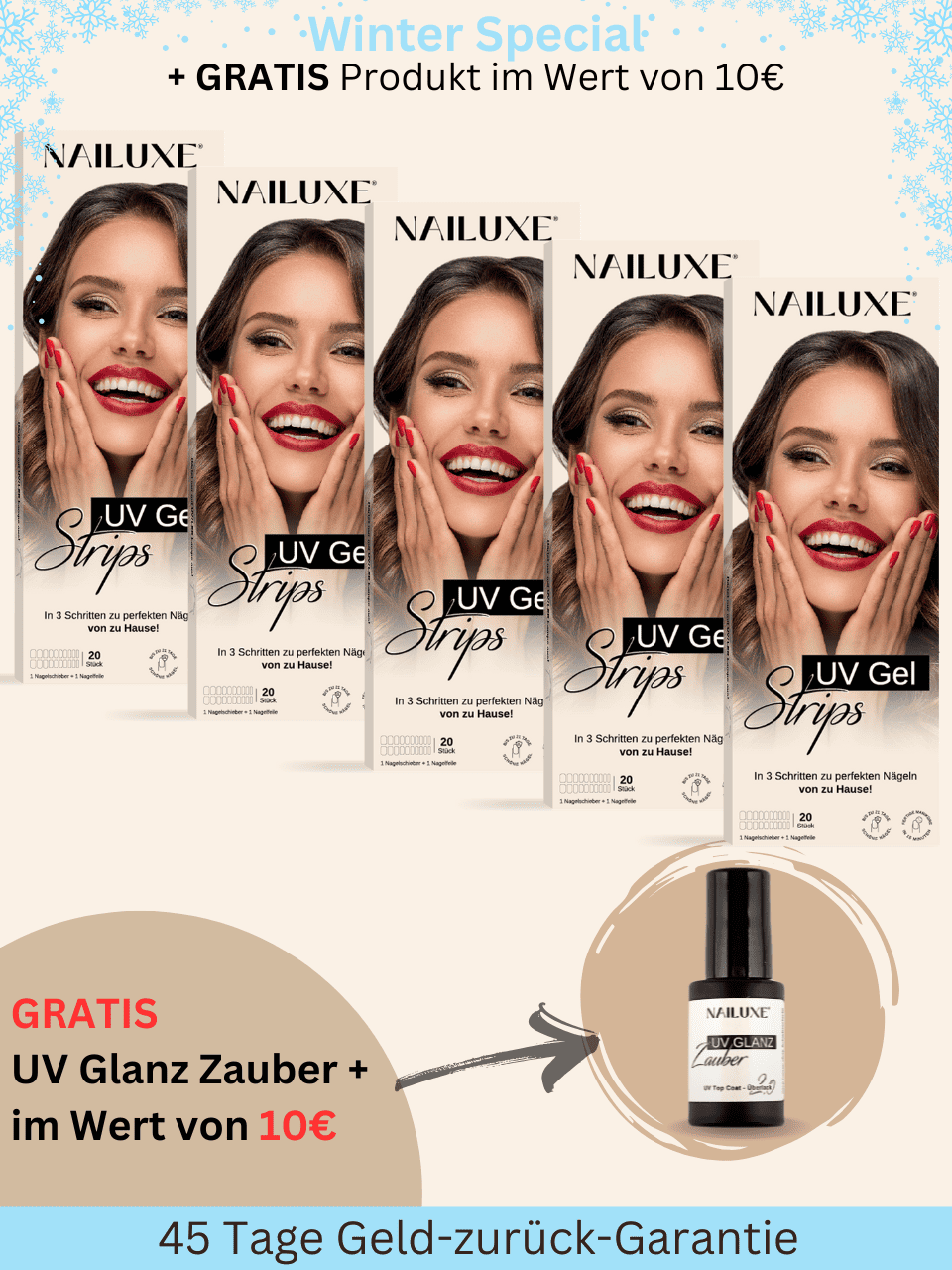 5er UV Set + GRATIS UV Glanz Zauber