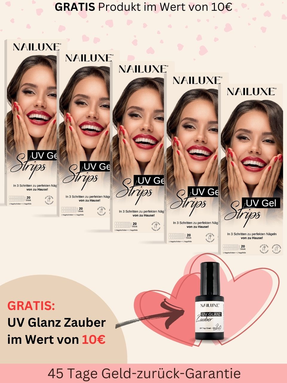 5er UV Set + GRATIS UV Glanz Zauber