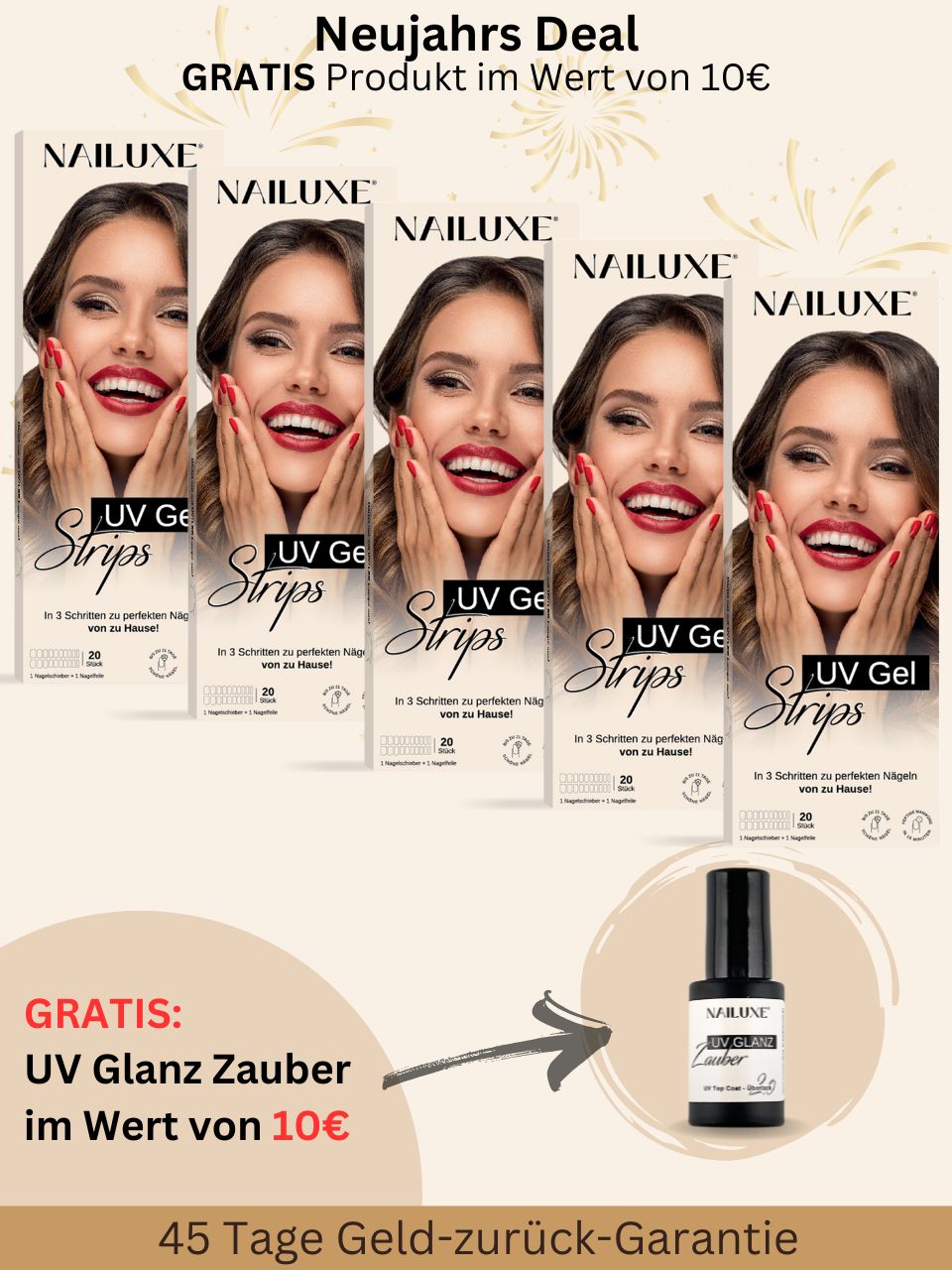 5er UV Set + GRATIS UV Glanz Zauber