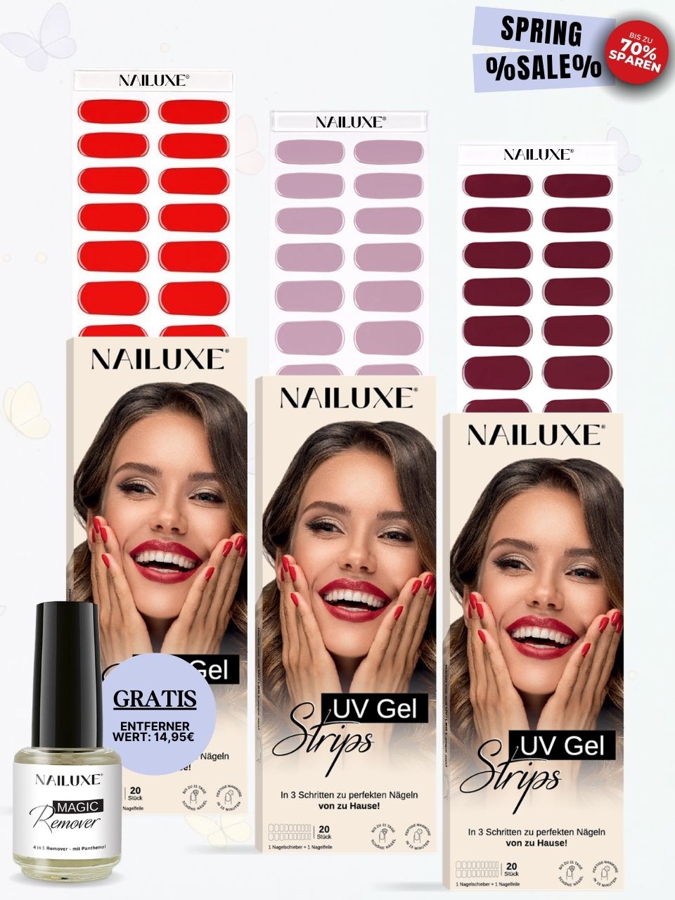 SPRING SALE 3er UV Set + GRATIS ENTFERNER