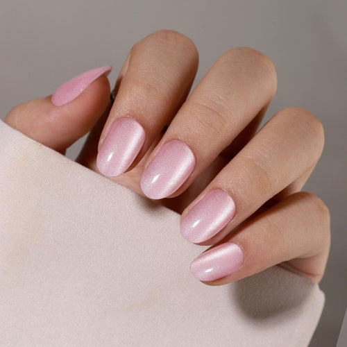 Rosé Glitter - Medium Round