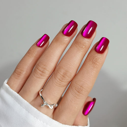 Violet Glitter - Short Square