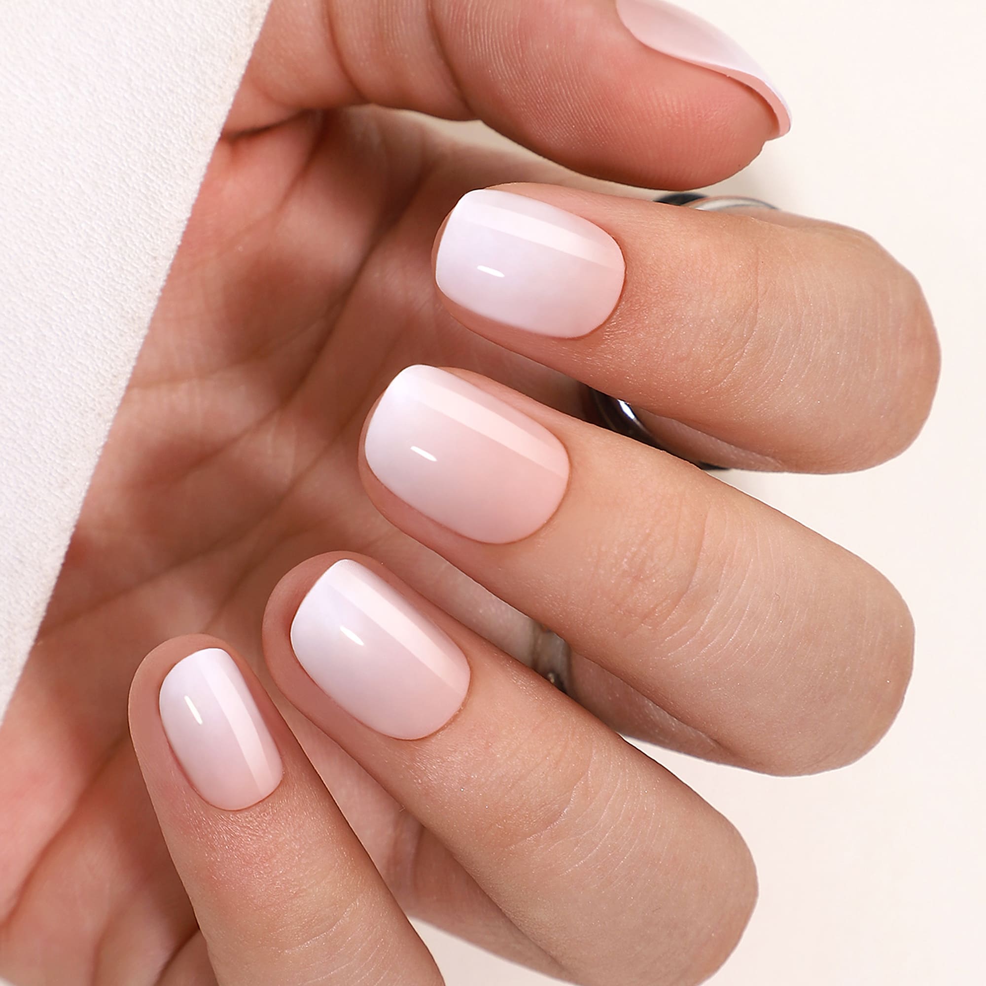 Baby Boomer Light - Short Round - Pure Gel Press On