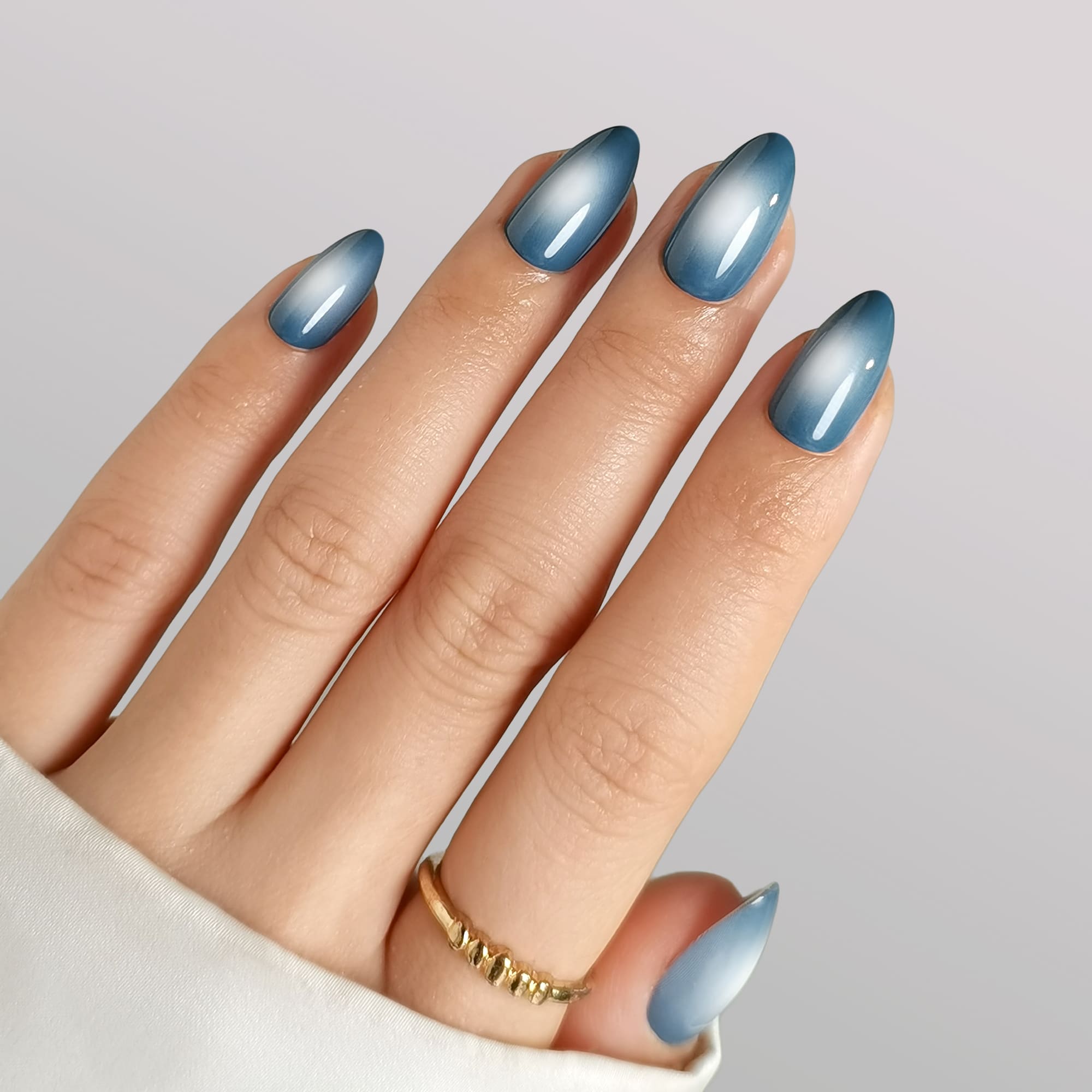 MYSTIC STEEL - Short Almond - Pure Gel Press On