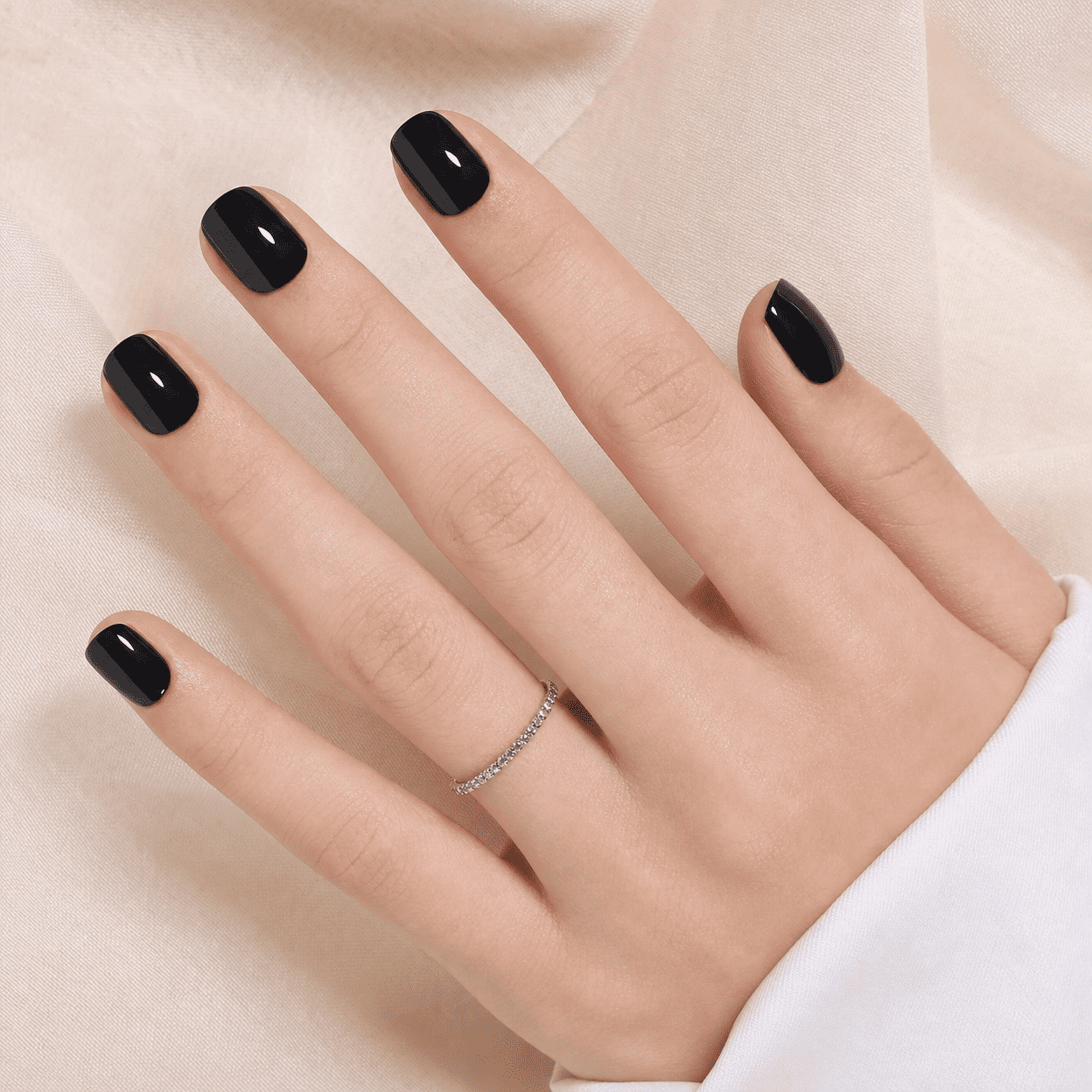 Dark Night - Short Round - Pure Gel Press On
