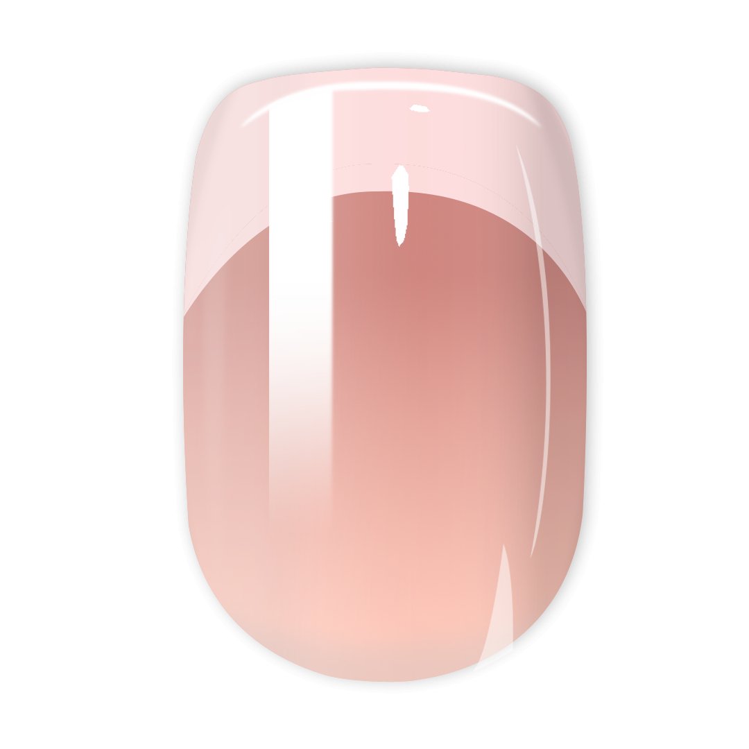 French Ombrè - Short Square - Soft Gel Press Ons - NAILUXE