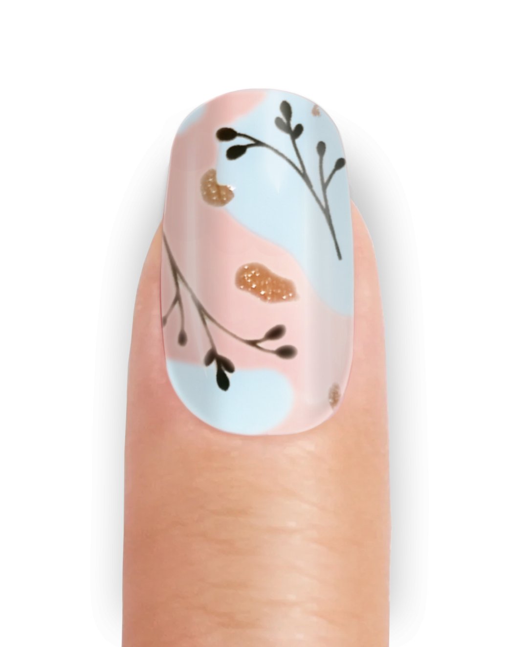 FRENCH BLUE FLOWER UV - NAILUXE